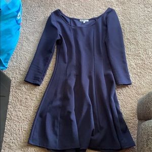 Navy colored formal dress